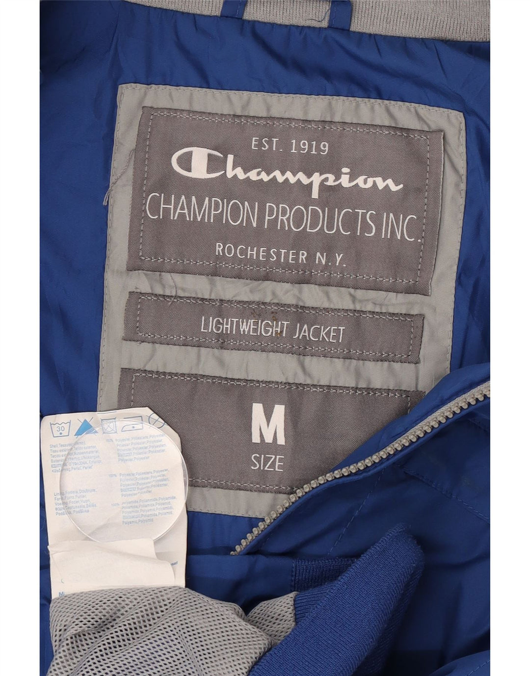 Giubbotto bomber da uomo Champion UK 38 poliestere blu medio