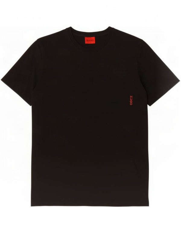 Hugo Boss Mens T-Shirt Top Large Black Cotton