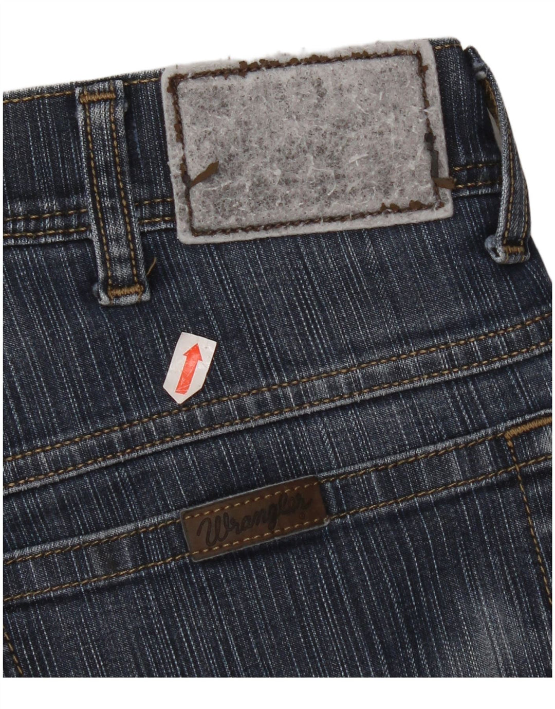 Jeans dritti vestibilità regolare da donna Wrangler W34 L30 cotone blu