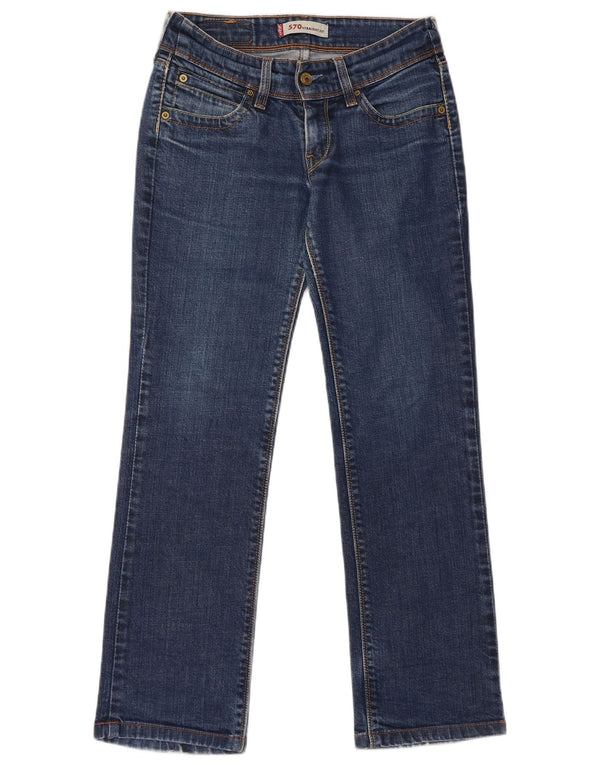 Jeans dritti Levi's 570 da donna W28 L28 cotone blu