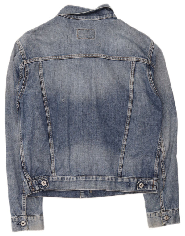 Giacca in denim da donna Nike UK 14 cotone blu medio