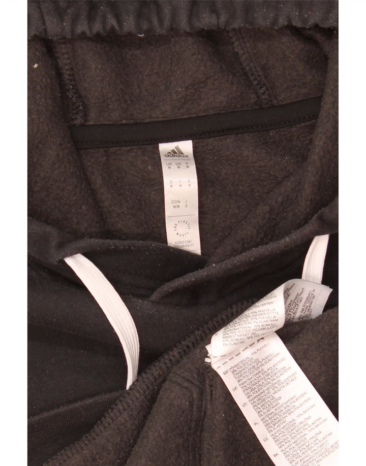 Felpa con cappuccio da uomo Adidas Medium in cotone nero
