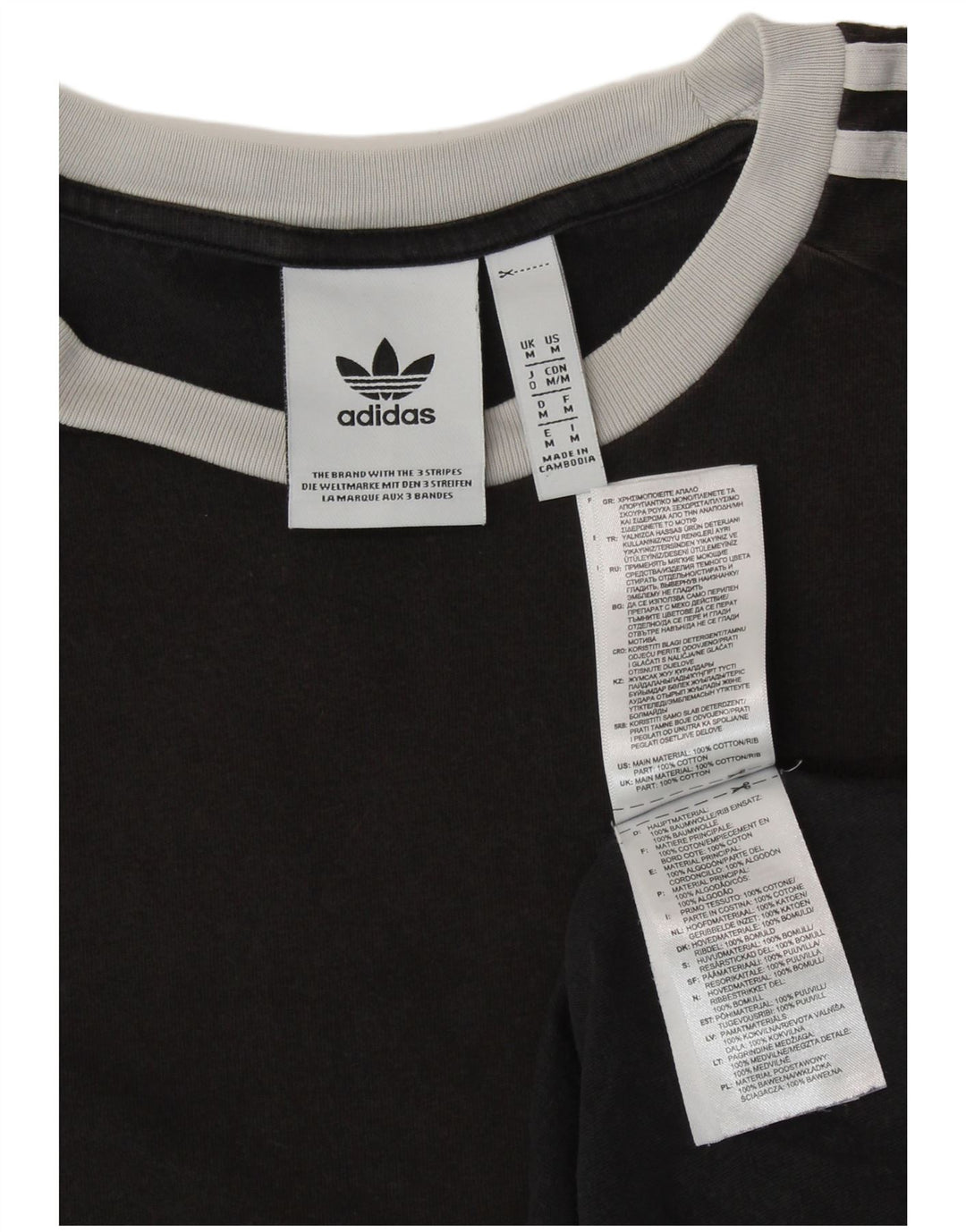 T-shirt da donna Adidas Top UK 14 cotone medio nero