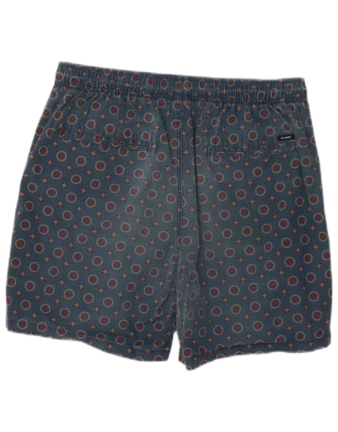 Pantaloncini casual da uomo Billabong W32 medio blu navy a pois