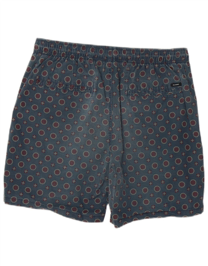 Pantaloncini casual da uomo Billabong W32 medio blu navy a pois