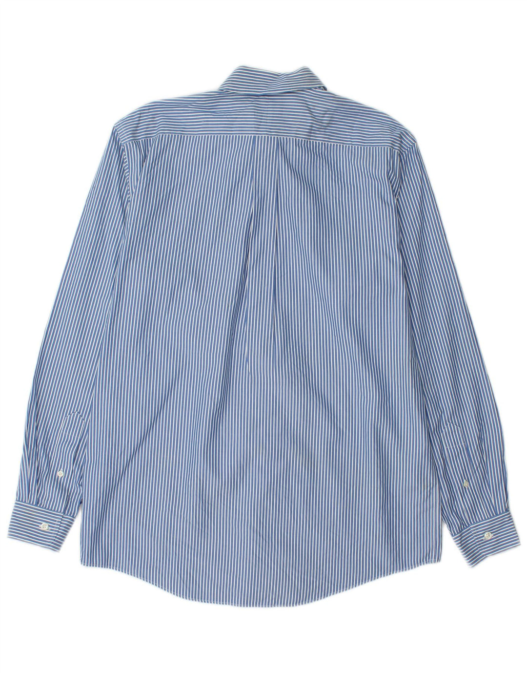 Camicia da uomo L.L.Bean taglia 15 cotone a righe blu medio