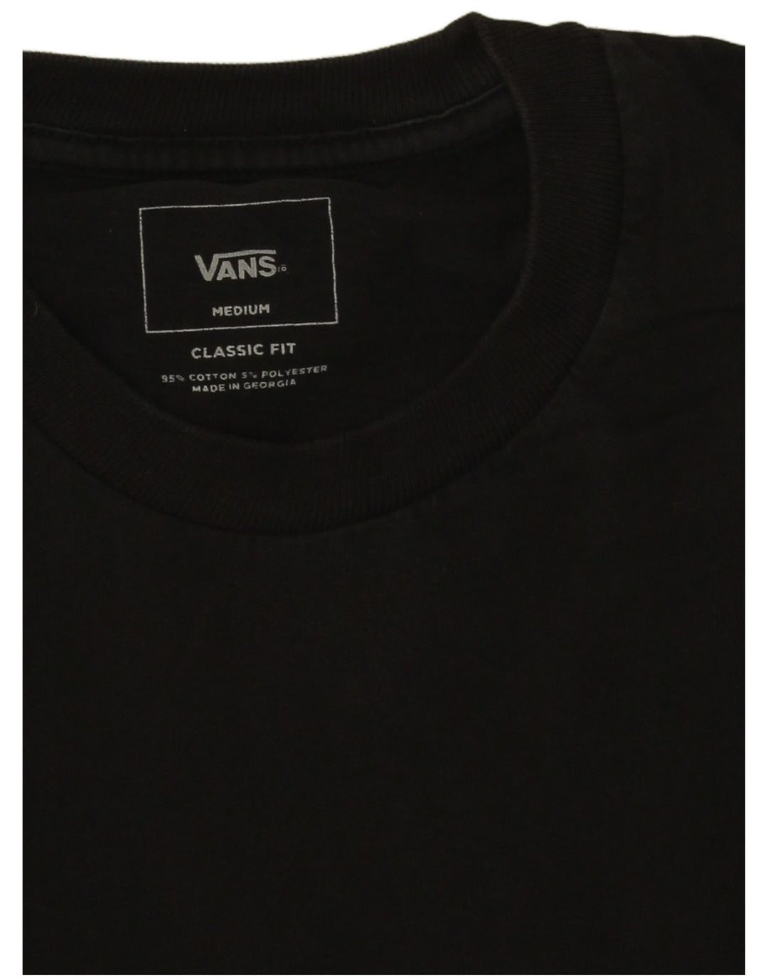 T-shirt da uomo Vans Classic Fit, maglietta in cotone color block medio nero