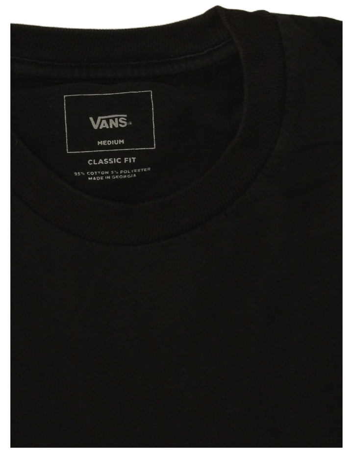 T-shirt da uomo Vans Classic Fit, maglietta in cotone color block medio nero