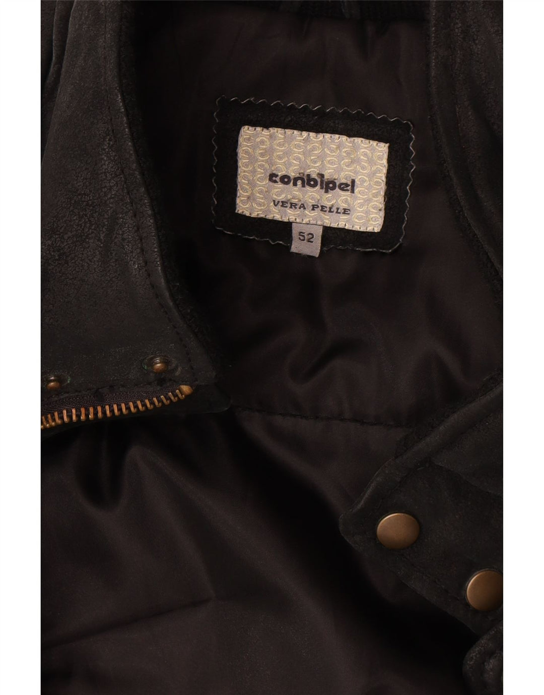 Giacca Pelle Uomo Conbipel IT 52 Large Pelle Nera