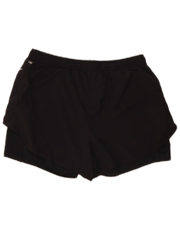 Pantaloncini sportivi Nike Dri Fit da donna UK 14 grandi neri