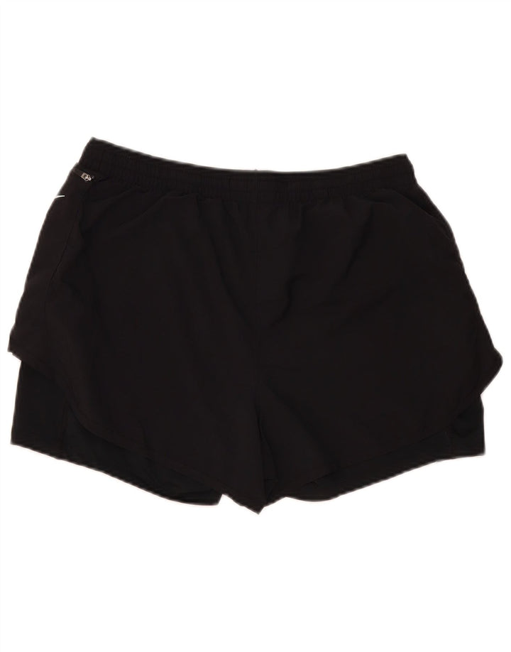 Pantaloncini sportivi Nike Dri Fit da donna UK 14 grandi neri