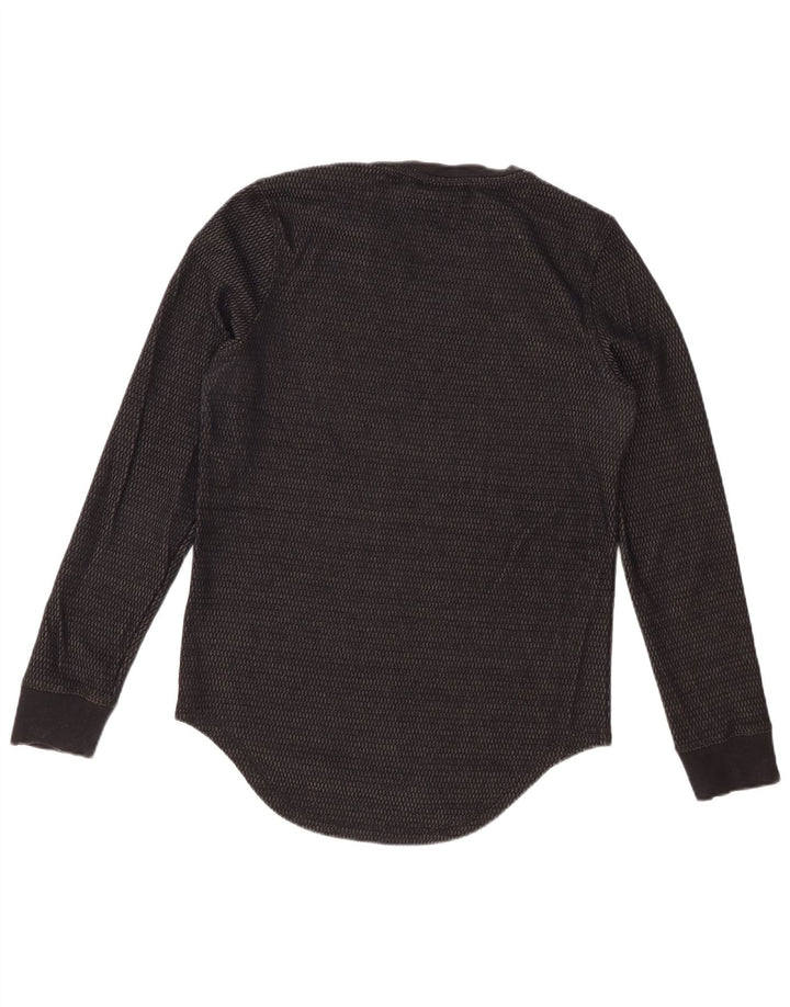Maglia DKNY da uomo a maniche lunghe XS in cotone nero