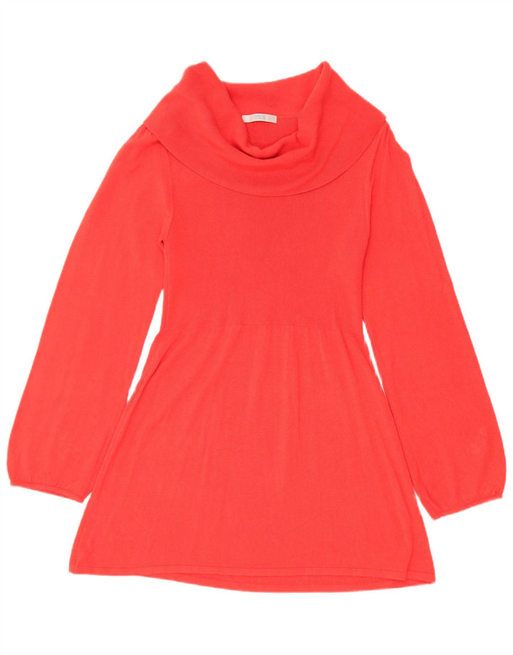 Top a tunica con collo alto a maniche lunghe da donna Marks & Spencer UK 8 piccolo rosso