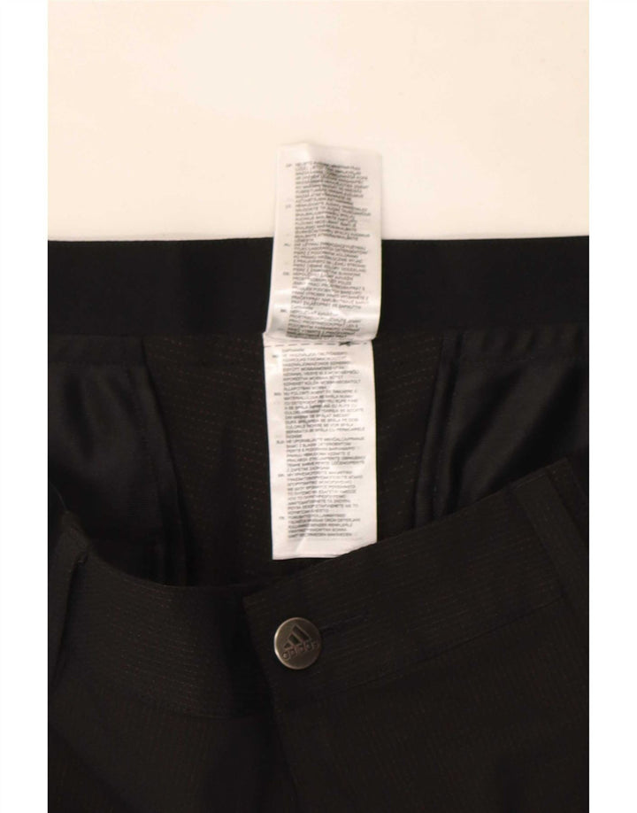 Pantaloni chino slim da uomo Adidas W34 L29 poliestere nero