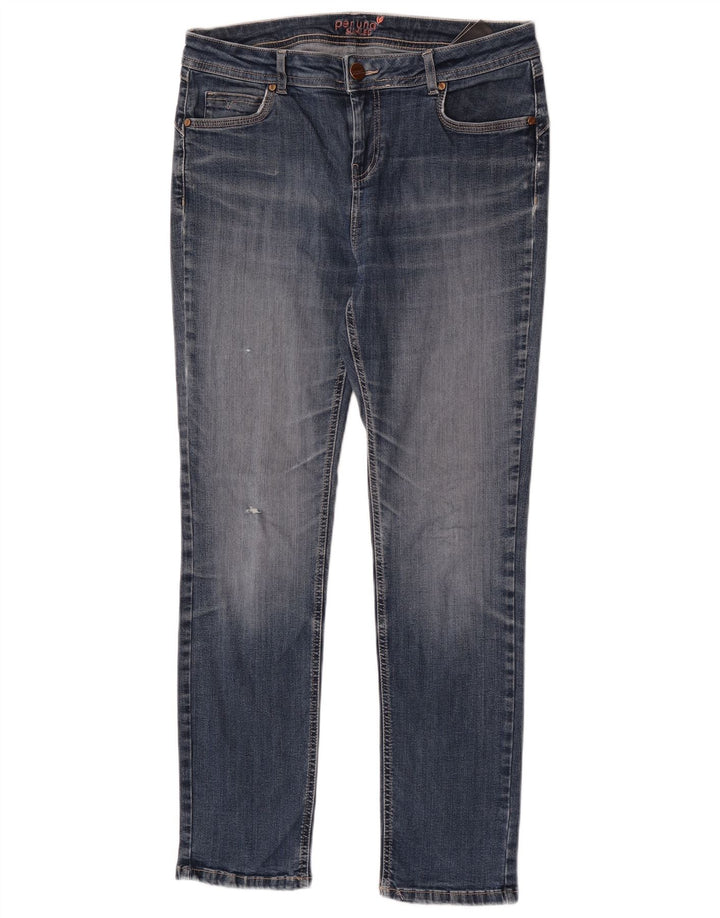 Jeans slim da donna Marks & Spencer W32 L30 cotone blu