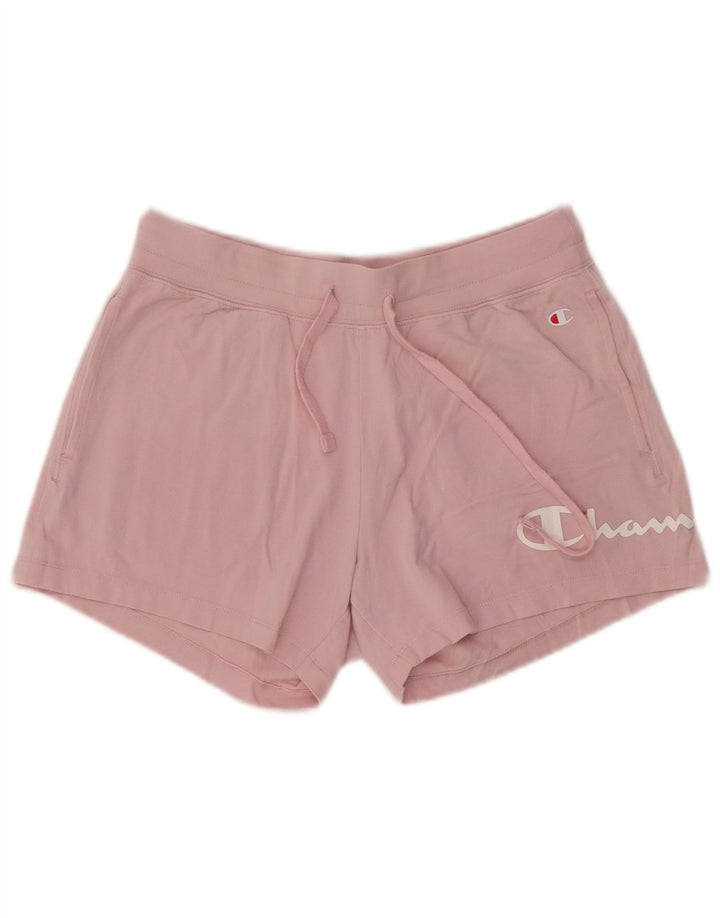 Pantaloncini sportivi grafici da donna Champion UK 12 cotone rosa medio