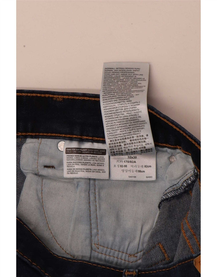 Levi's Uomo 511 Slim Jeans W32 L30 Blu Navy Cotone