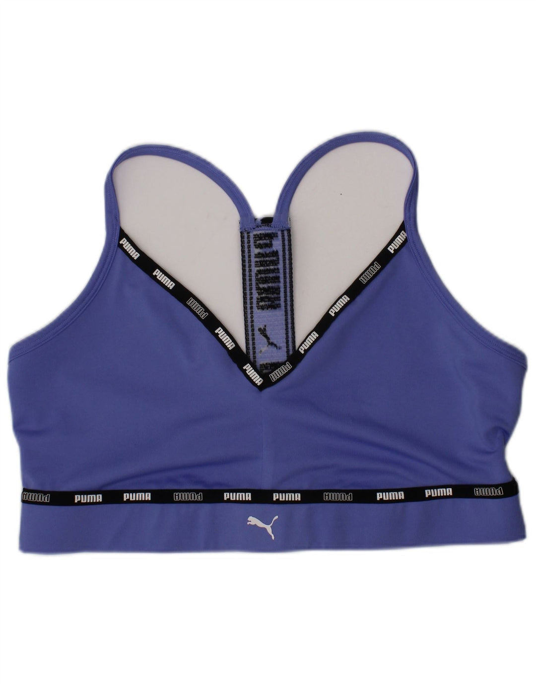 Reggiseno sportivo grafico da donna Puma Top sportivo in poliestere blu medio