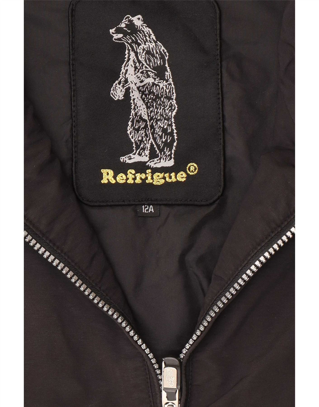 Giubbotto bomber da ragazzo Refrigue 13-14 anni in nylon nero