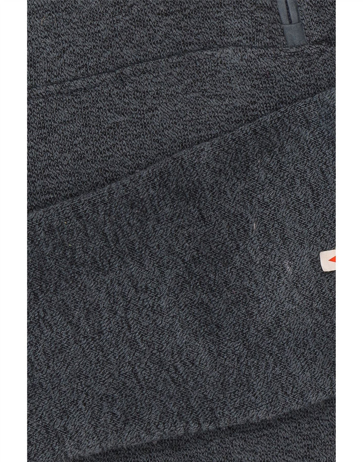 Felpa con collo con zip da donna Weird Fish UK 12 Poliestere grigio medio