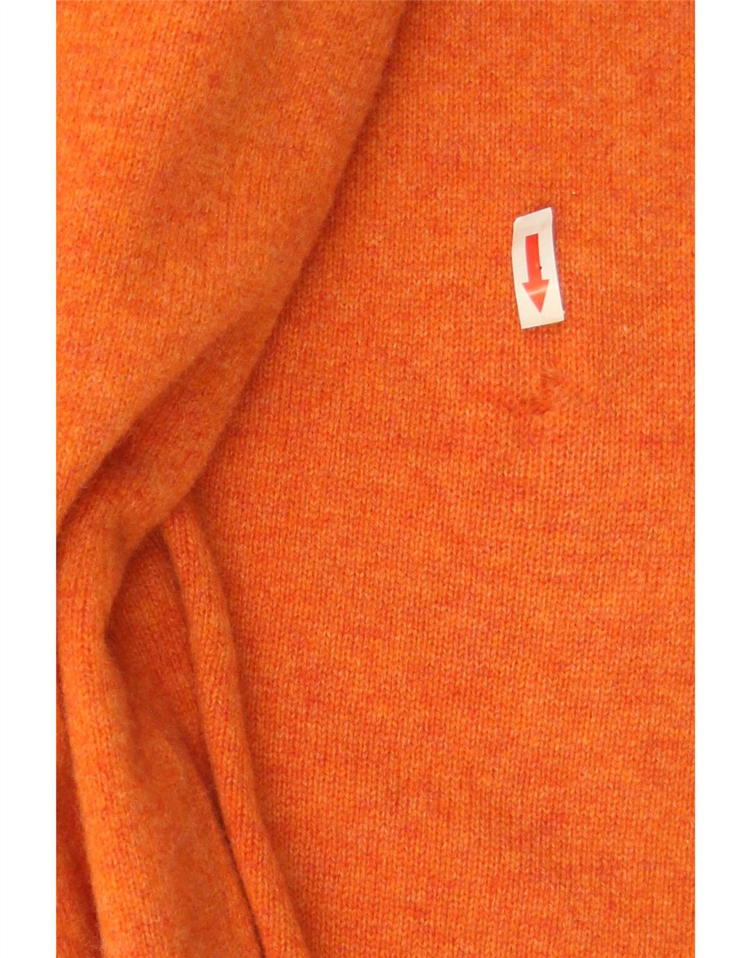 Maglione Kappa da uomo con zip e collo in lana arancione medio