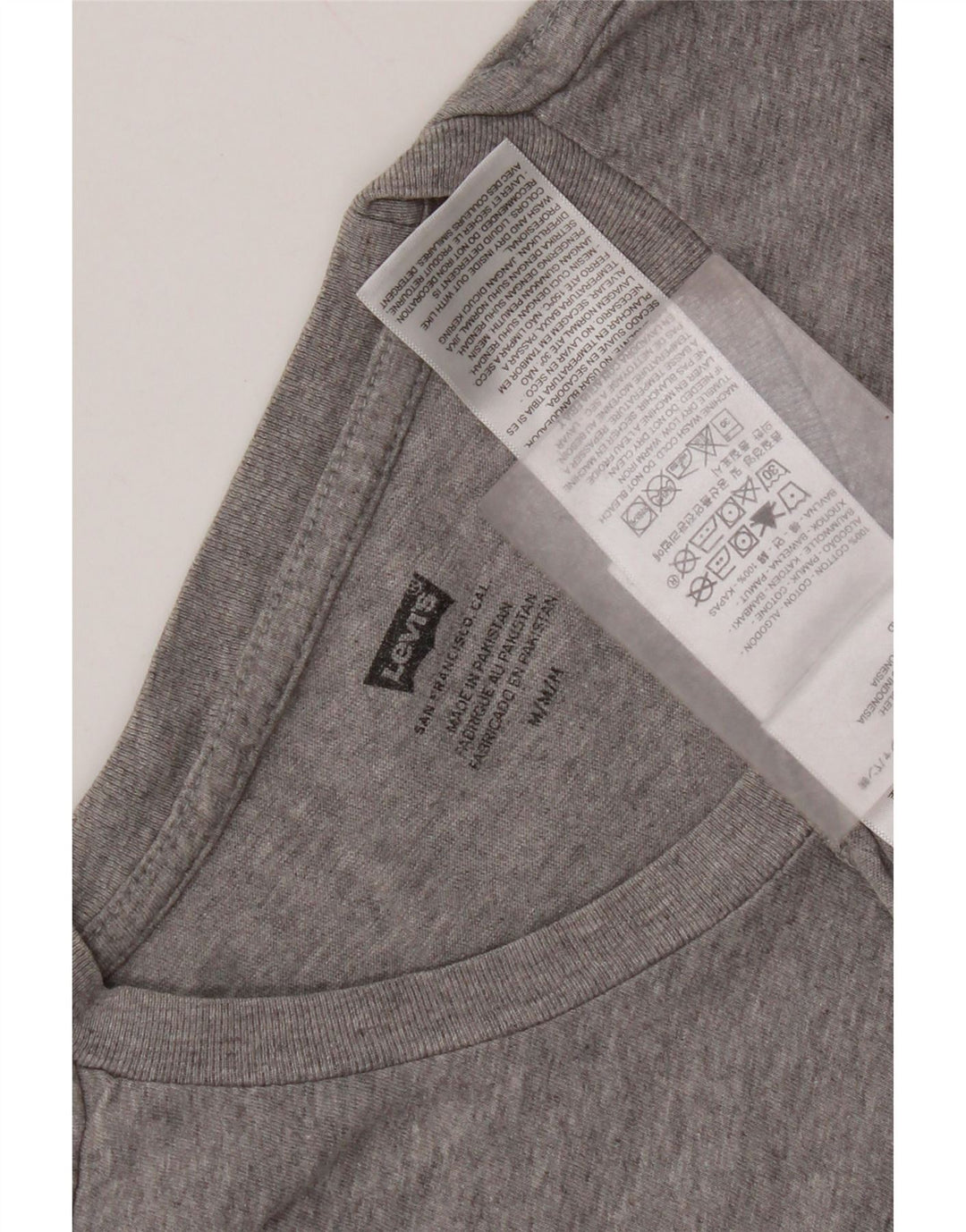 T-shirt grafica da uomo Levi's Top in cotone grigio medio