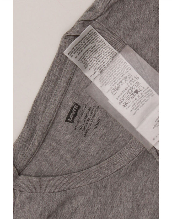 T-shirt grafica da uomo Levi's Top in cotone grigio medio
