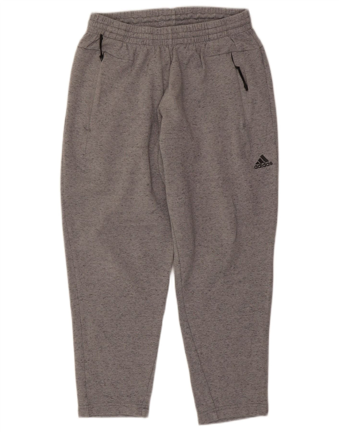 Pantaloni da tuta da uomo Adidas in cotone mélange grigio medio