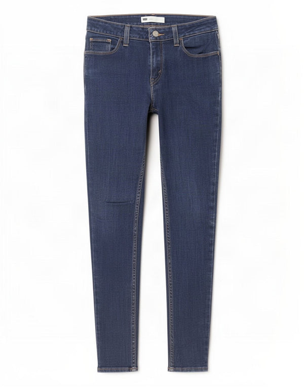 Jeans cropped legging da donna Levi's W29 L26 cotone blu