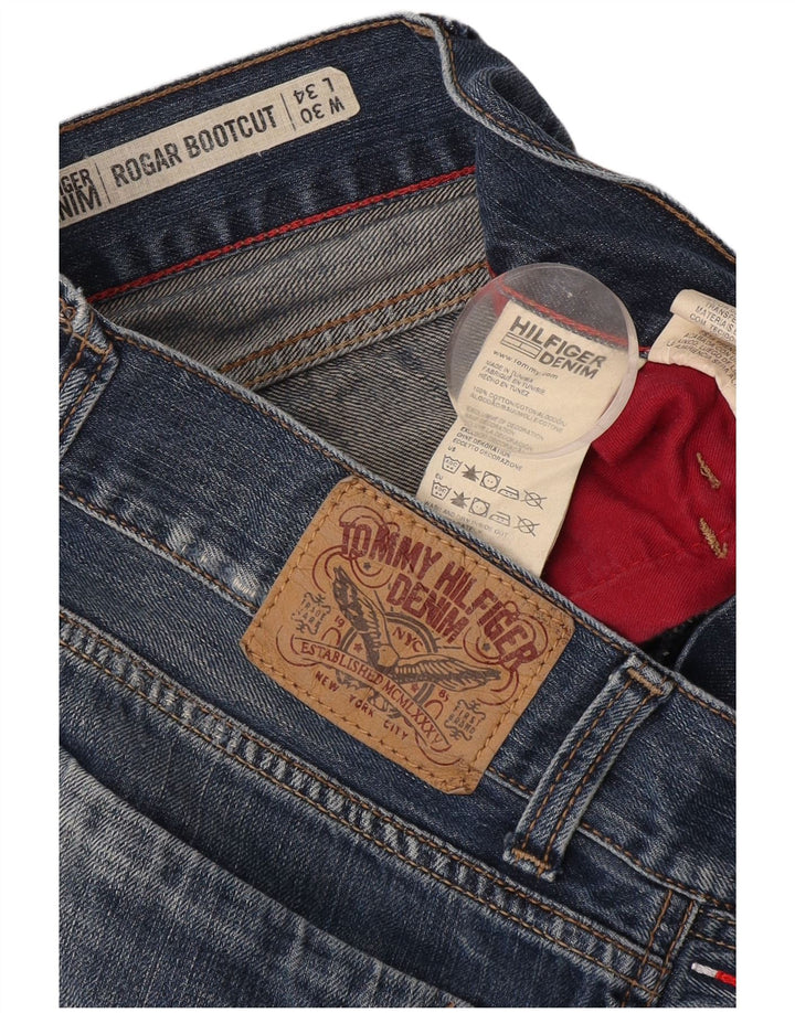 Tommy Hilfiger Donna Roger Bootcut Jeans W30 L34 Cotone Blu