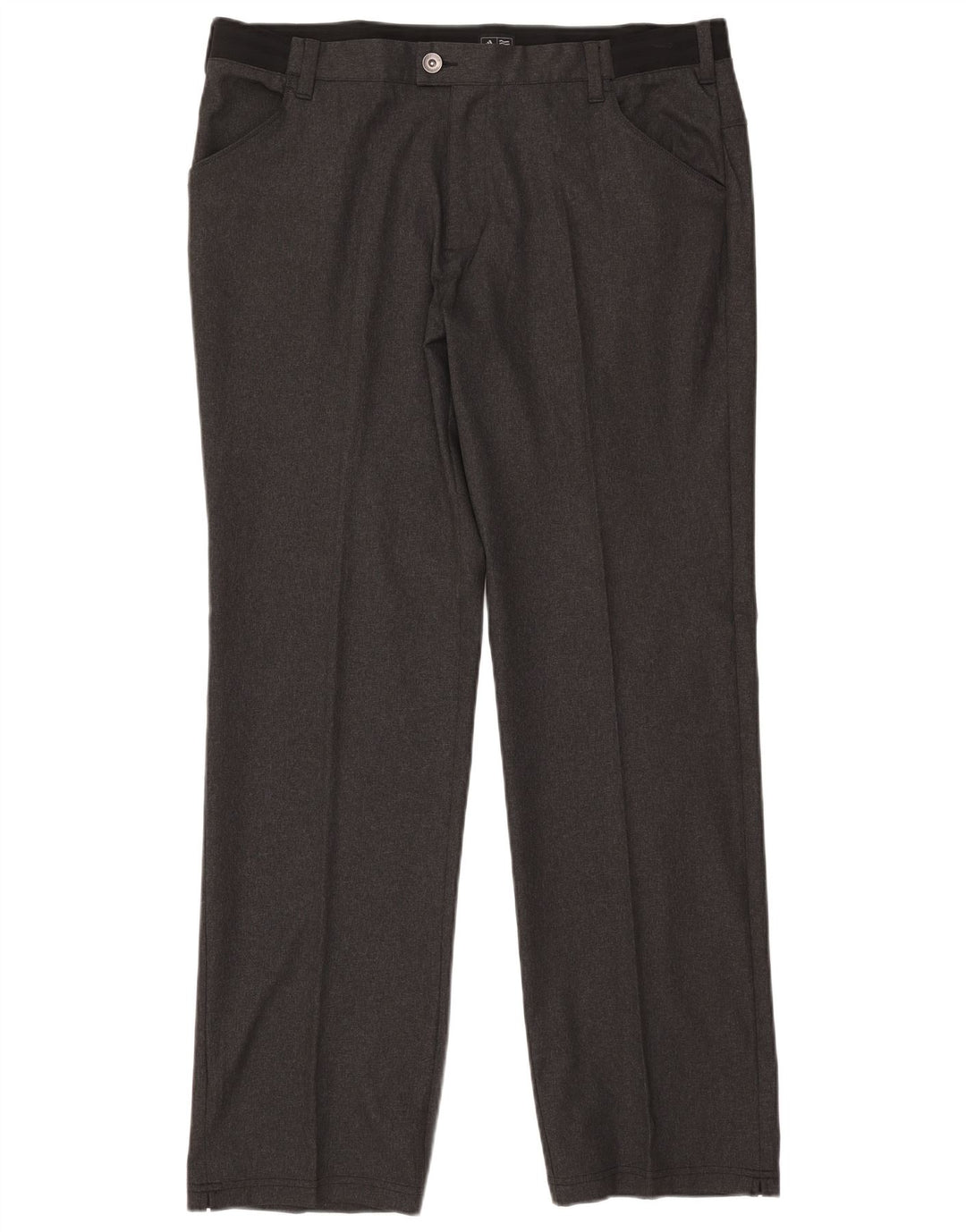 Pantaloni casual dritti da uomo Adidas W38 L34 poliestere grigio