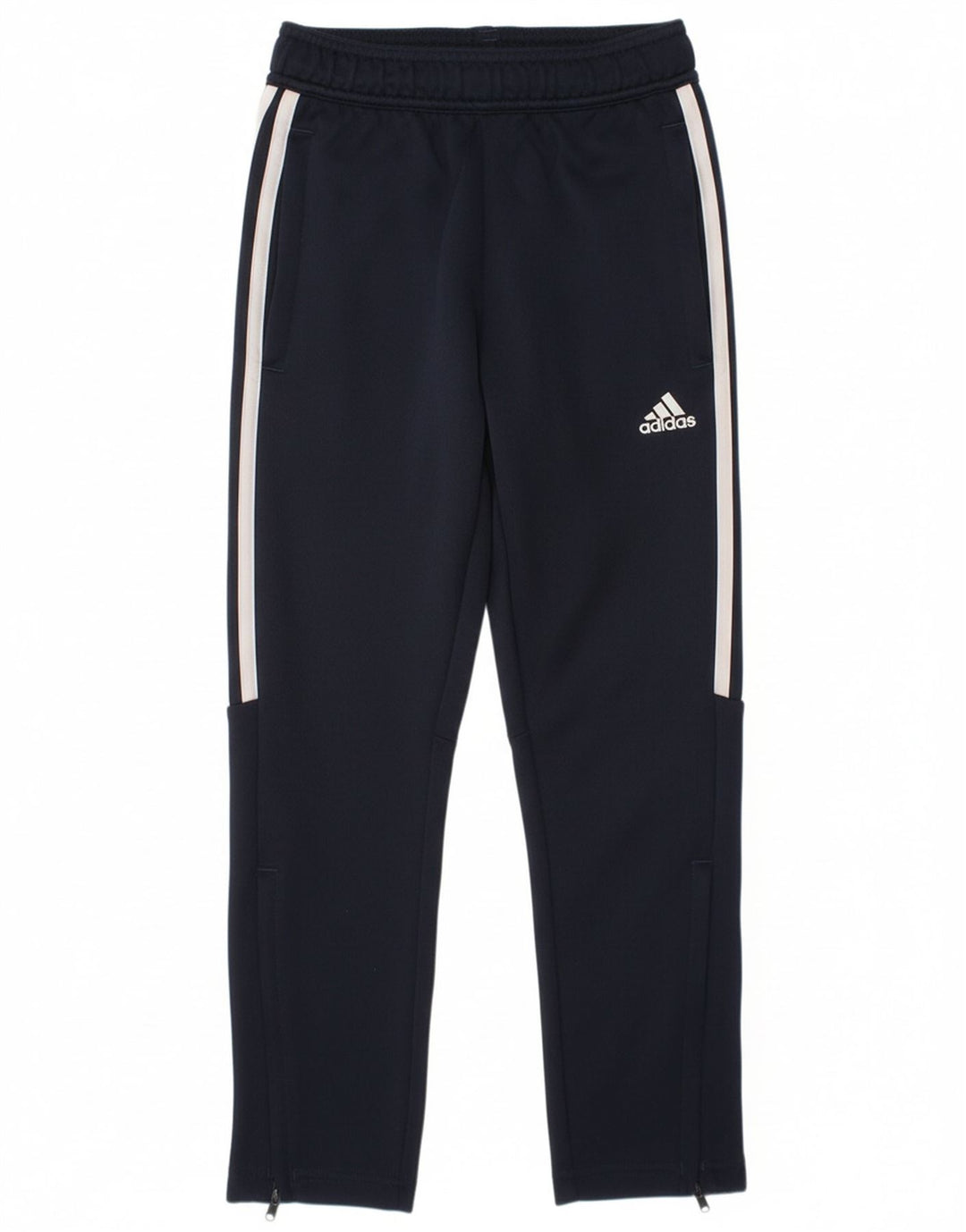 ADIDAS Boys Aeroready Tracksuit Trousers 7-8 Years  Navy Blue Polyester