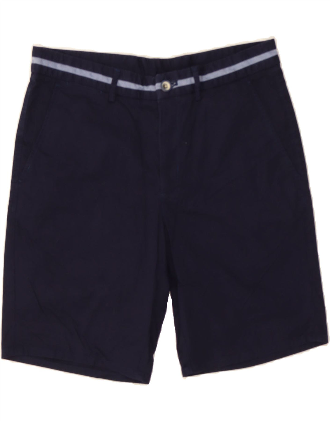 MASSIMO DUTTI Mens Chino Shorts EU 38 Small W30  Navy Blue Cotton Vintage Massimo Dutti and Second-Hand Massimo Dutti from Messina Hembry 