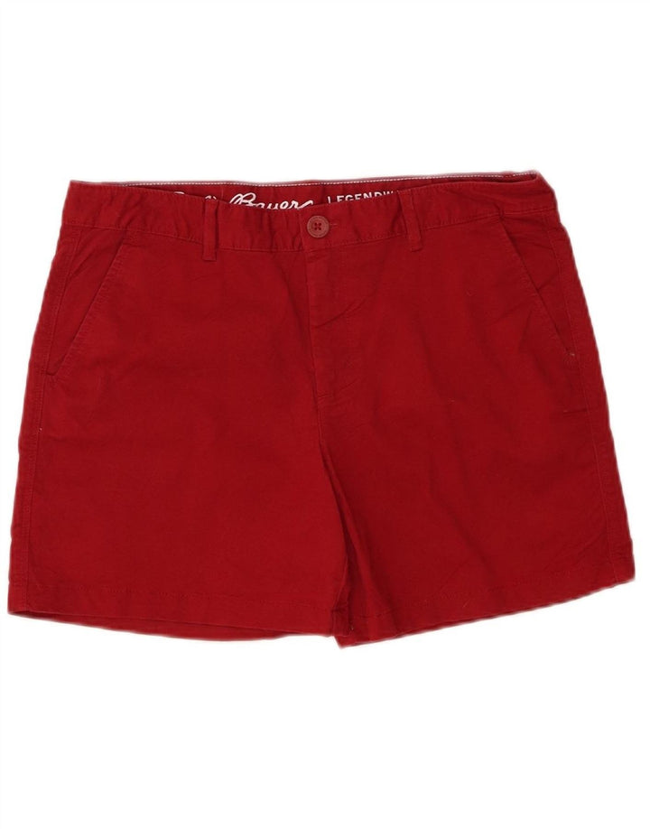EDDIE BAUER Womens Legendwash Chino Shorts US 8 Medium W32  Burgundy