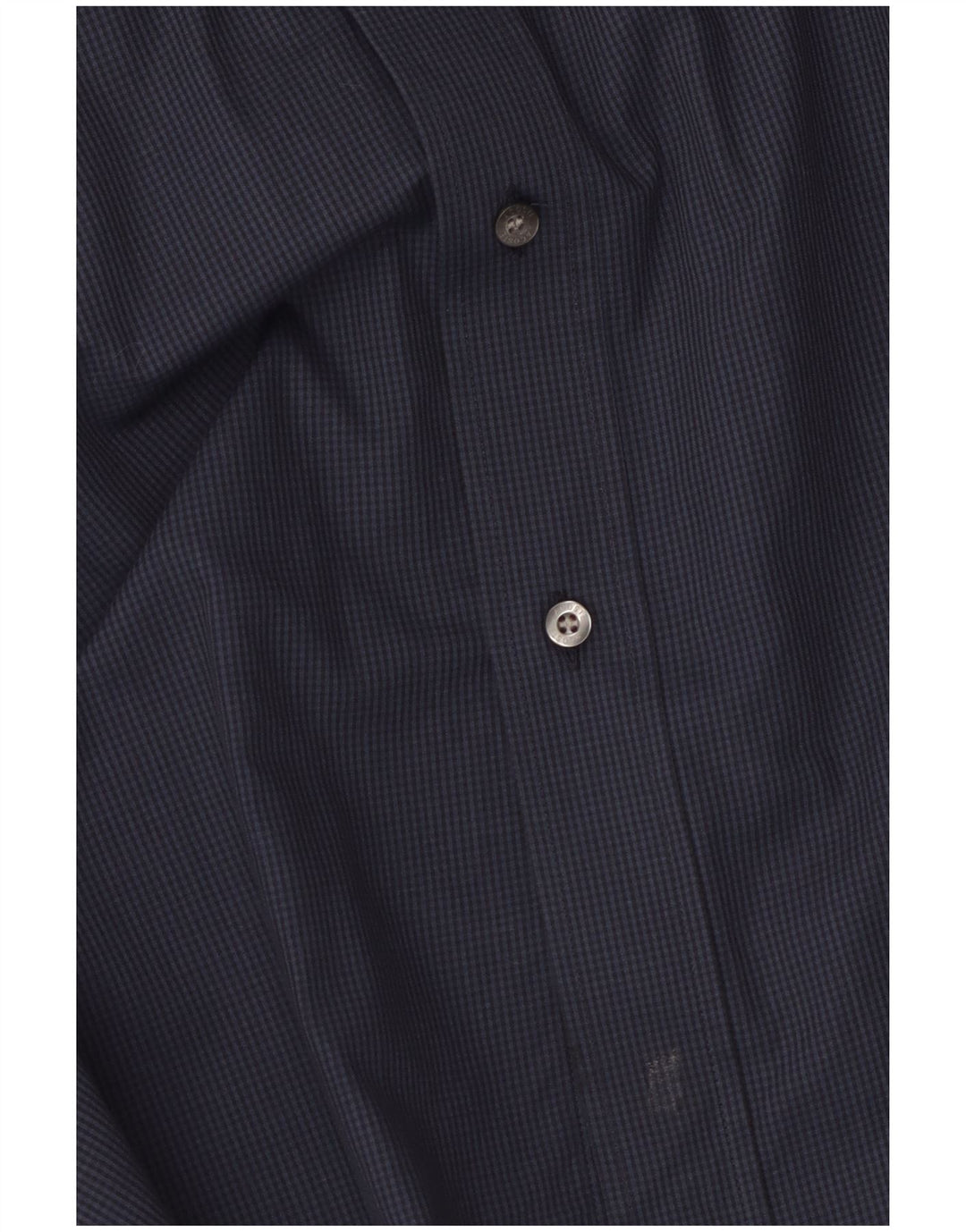 Camicia da uomo LACOSTE taglia 45 XL in cotone a quadri blu navy