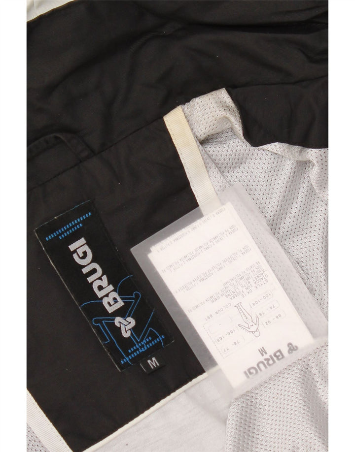 Giacca antipioggia con cappuccio da donna Brugi UK 14 poliestere color block medio nero