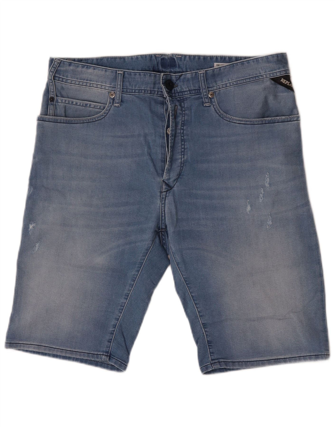 Pantaloncini di jeans da uomo Replay W32 cotone blu medio