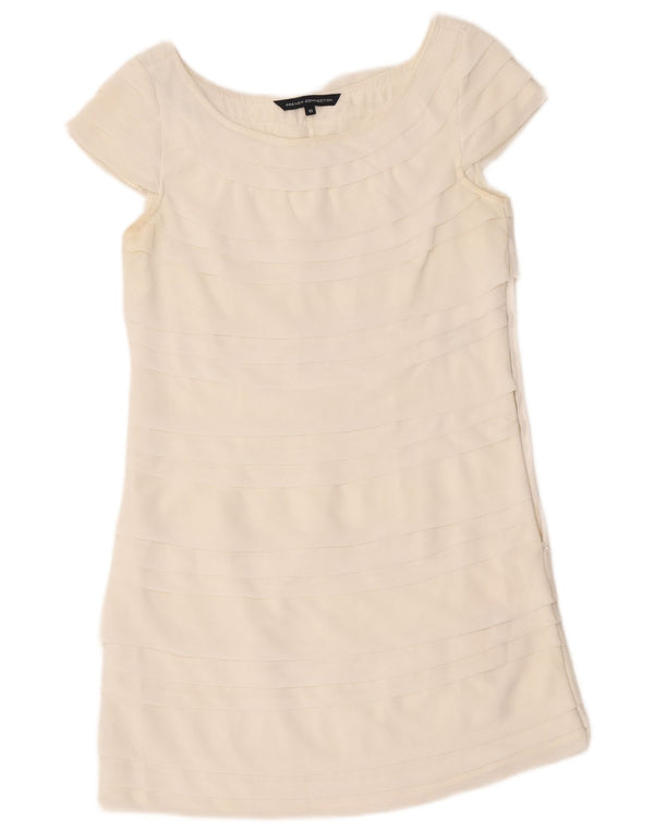 Abito a strati da donna French Connection UK 10 piccolo poliestere bianco