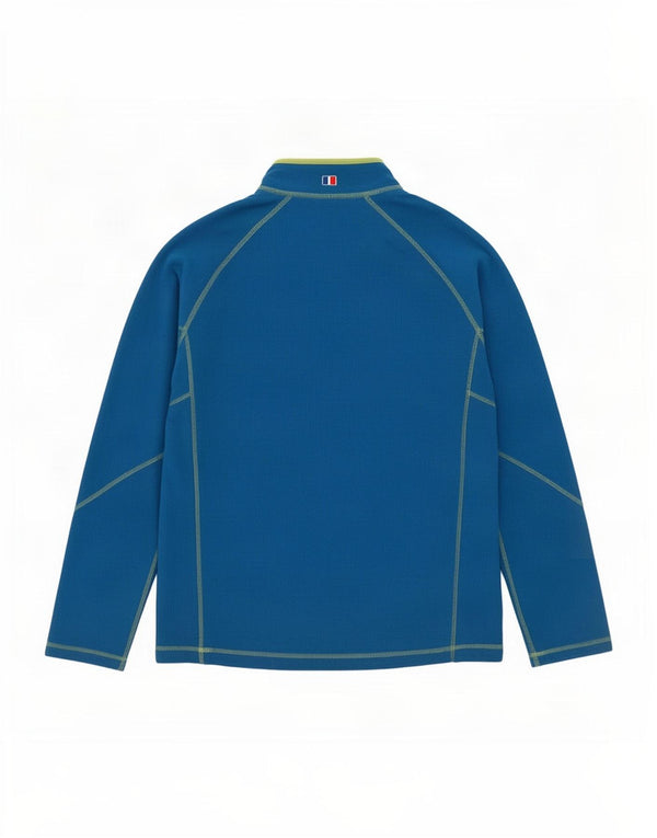 Maglione in pile da uomo Berghaus con zip e collo grande blu