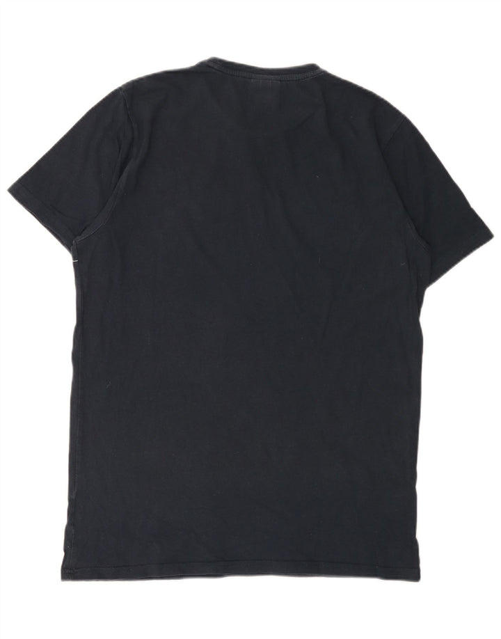 ELLESSE T-shirt grafica da uomo Top a righe medie blu navy