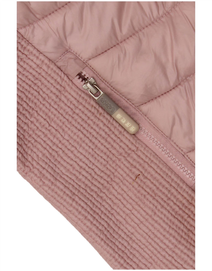 Giacca imbottita da donna SUPERDRY UK 16 grande nylon rosa