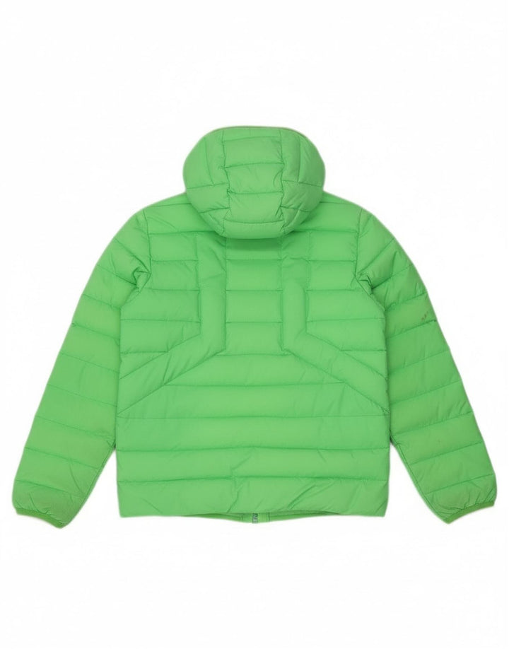 Giacca imbottita con cappuccio Diesel da bambino 10-11 anni in nylon verde