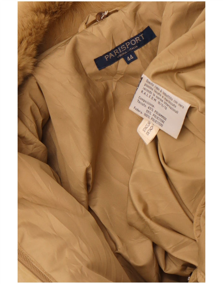 Giacca imbottita vestibilità ampia da donna Parisport IT 44 Beige medio Poliammide