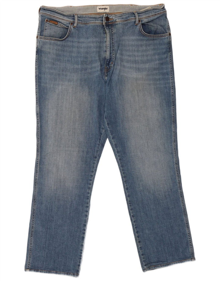 Jeans dritti da uomo Wrangler Texas W40 L32 cotone blu