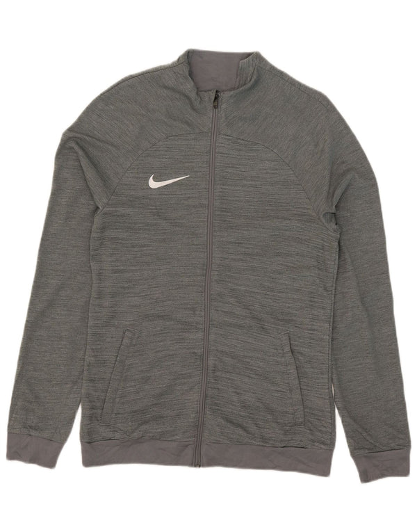 Giacca da ginnastica Nike Dri Fit Slim Fit da donna UK 10 Small Grey Flecked
