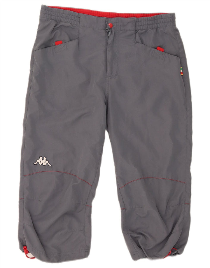 Pantaloni Capri da uomo Kappa Small W29 L18 Poliestere grigio
