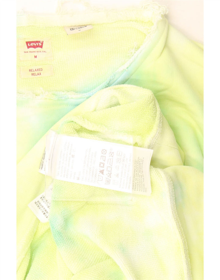 Levi's Felpa con grafica rilassata da uomo in cotone tie dye verde medio