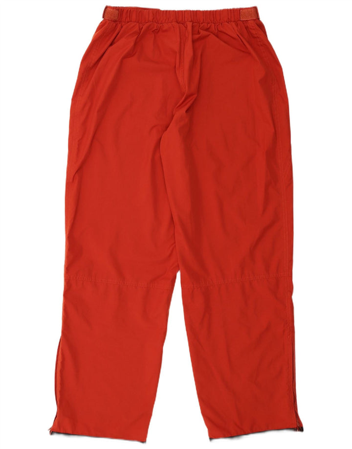 Pantaloni Reebok da uomo cargo windbreaker grandi W34 L31 poliestere arancione