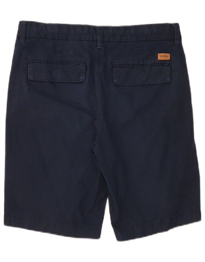 Pantaloncini chino da uomo Timberland W30 cotone blu navy medio
