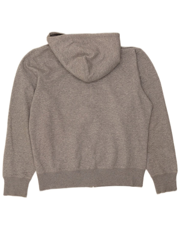 Felpa con cappuccio e zip oversize da donna Nike UK 14 Cotone chiazzato grigio medio